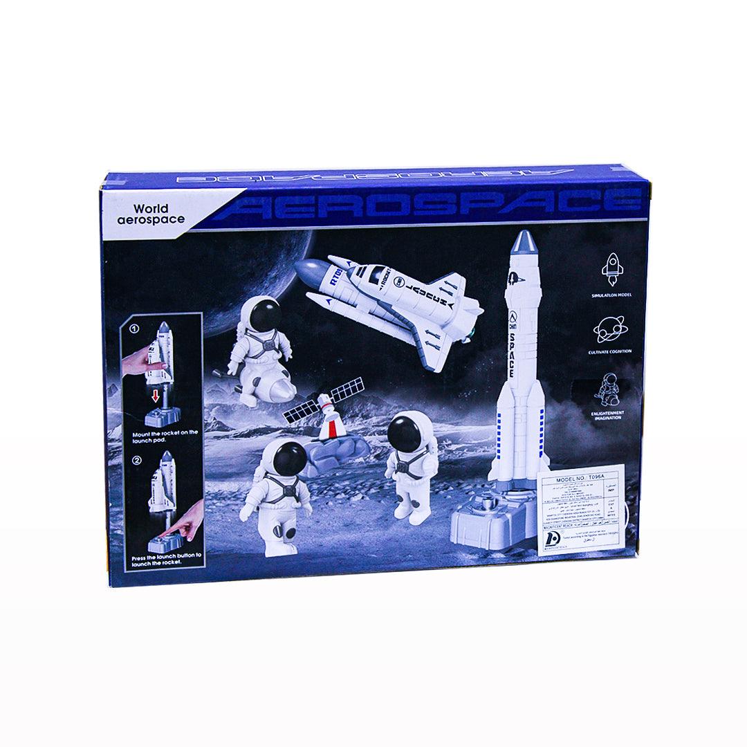 Space Exploration Aerospace Vehicle Set - 9-Piece Astronaut Playset with Rockets, Spaceship, and More