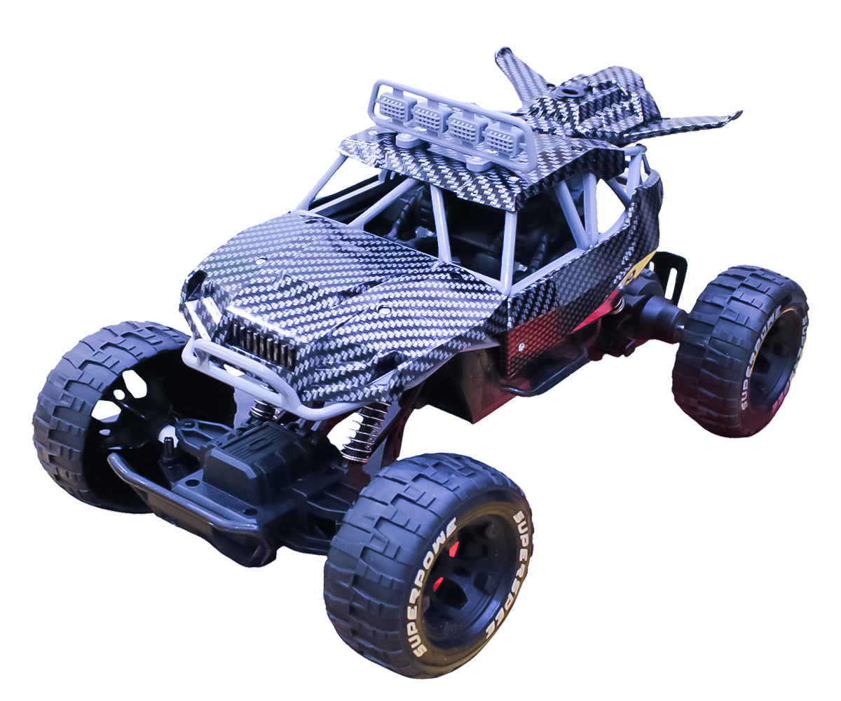 CarbonX All-Terrain RC Buggy – High-Speed Off-Road Monster Truck (2.4GHz Remote, 4WD Suspension