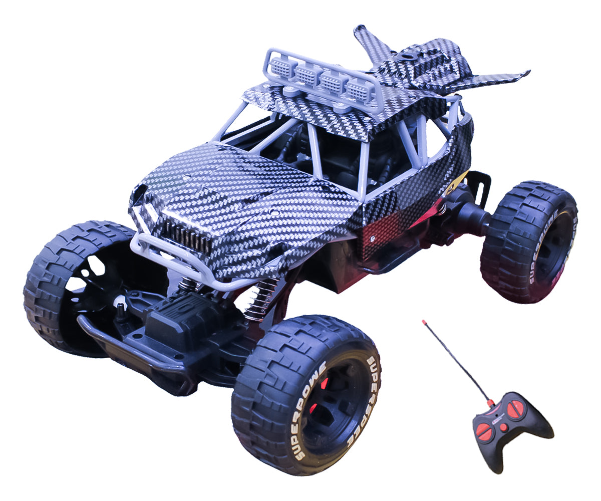 CarbonX All-Terrain RC Buggy – High-Speed Off-Road Monster Truck (2.4GHz Remote, 4WD Suspension