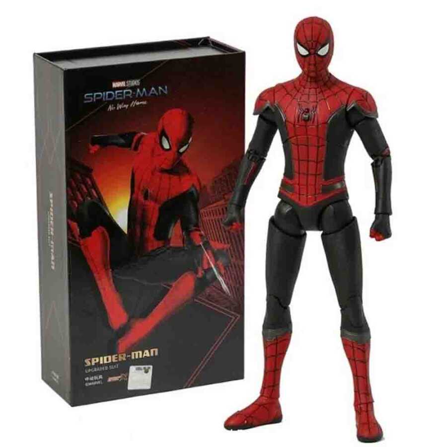 ZD Toys Super Heroes: Marvel - Spider-Man: No Way Home - Red & Black Upgraded Spider Suit Scale 1:10