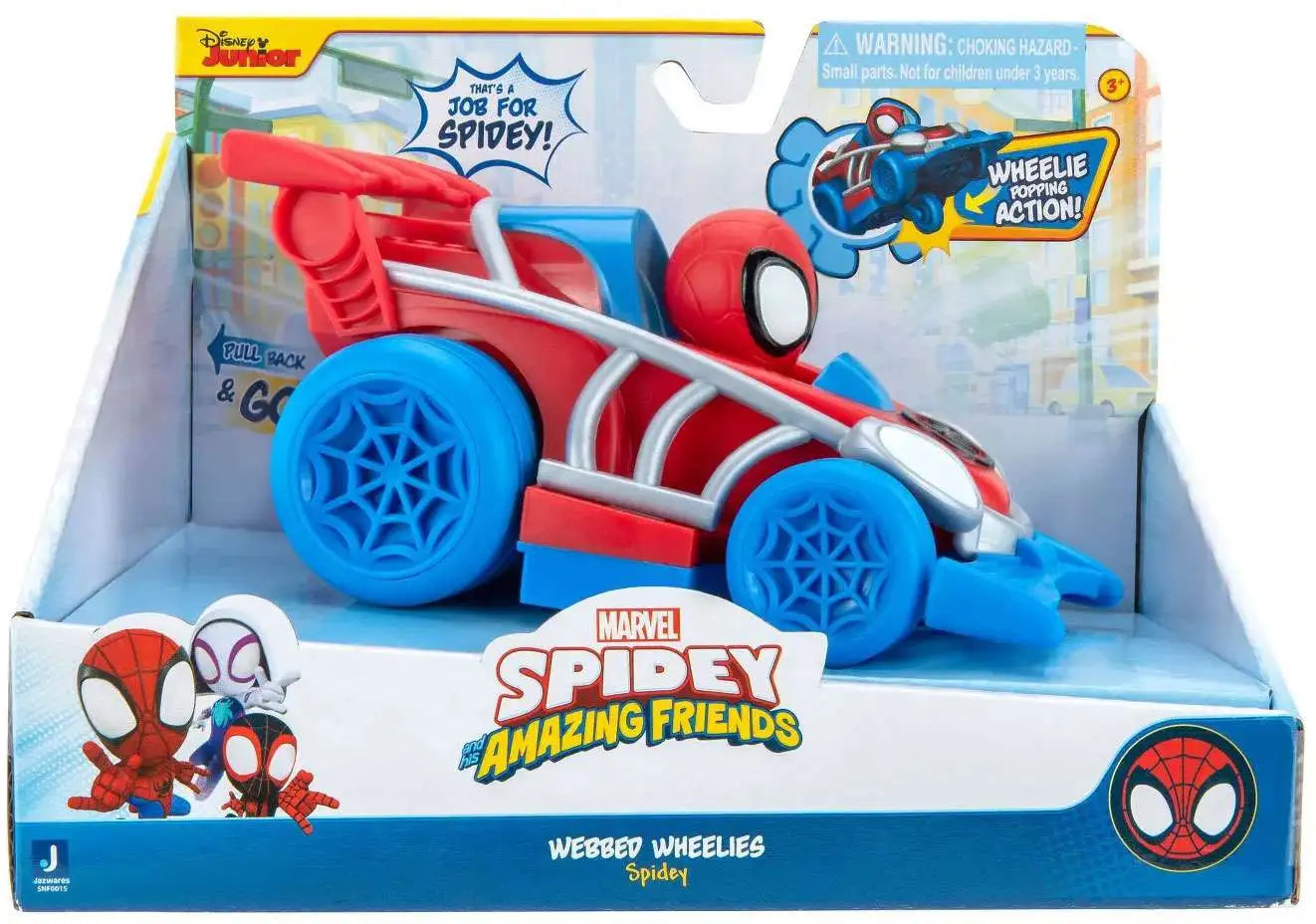 Disney Junior Marvel Spidey and His Amazing Friends Webbed Wheelie Vehicle - Spidey