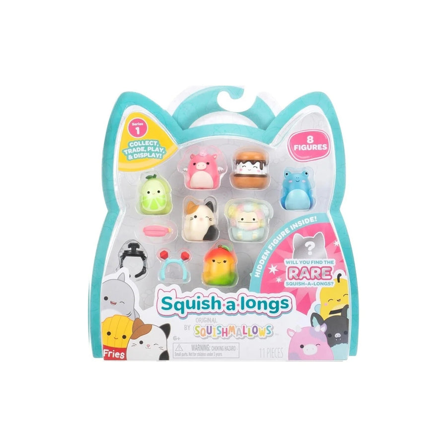 Jazwares Squish-A-Longs - Set Of 8 Figures & Accessories - 8 Pack (Style 2)