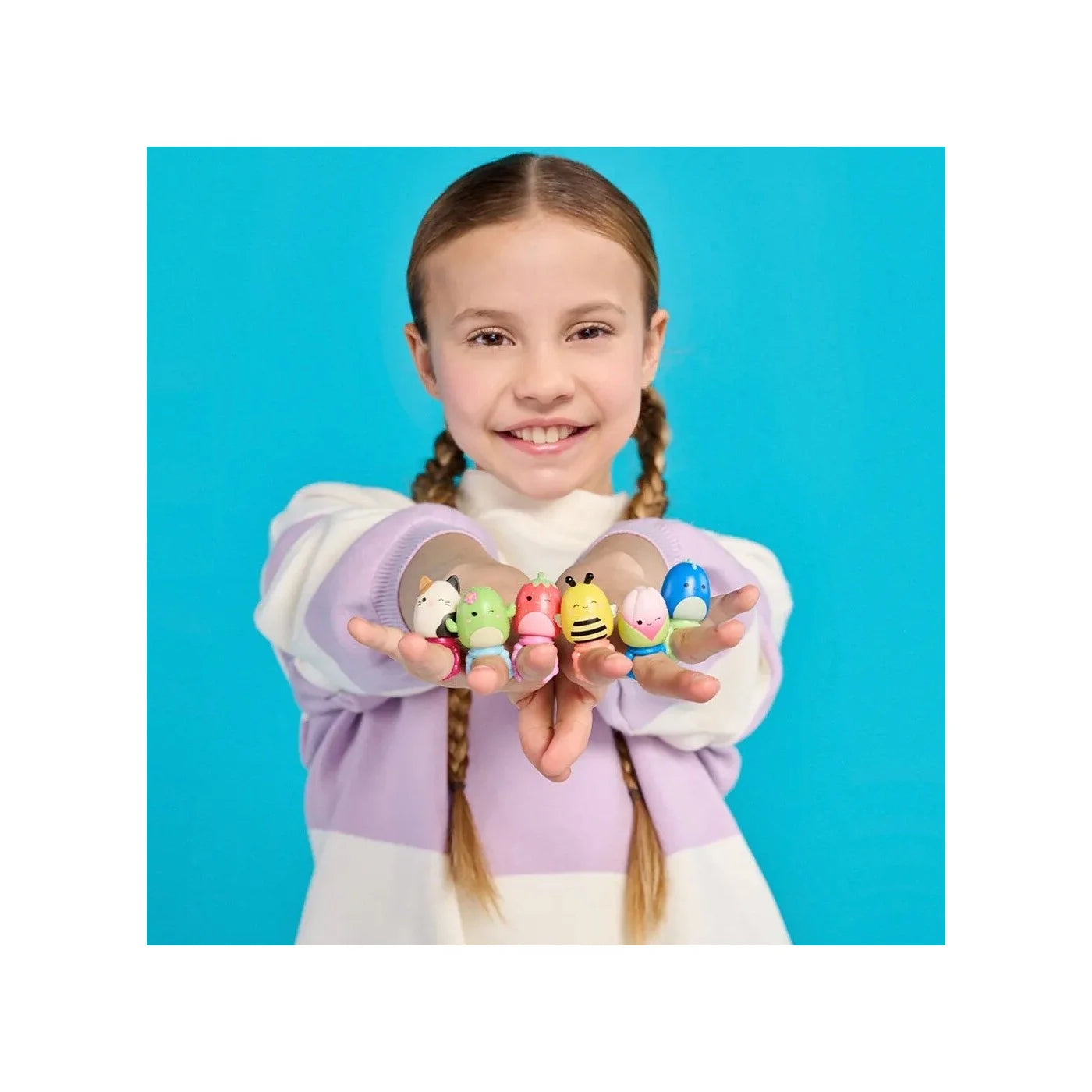 Jazwares Squish-A-Longs - Set Of 8 Figures & Accessories - 8 Pack (Style 1)