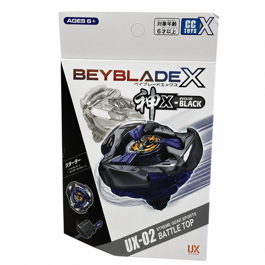 Beyblade X UX-02 Xtreme Gear Sports Battle Top – Evolve Black