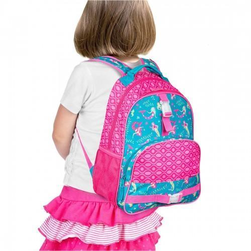 Stephen Joseph All Over Print Backpack Mermaid - BumbleToys - 5-7 Years, Backpack, Cecil, Girls, Pre-Order, School Supplies