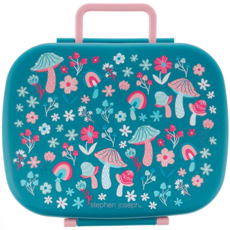 Stephen Joseph - Bento Box With Removable Tray - Mushroom