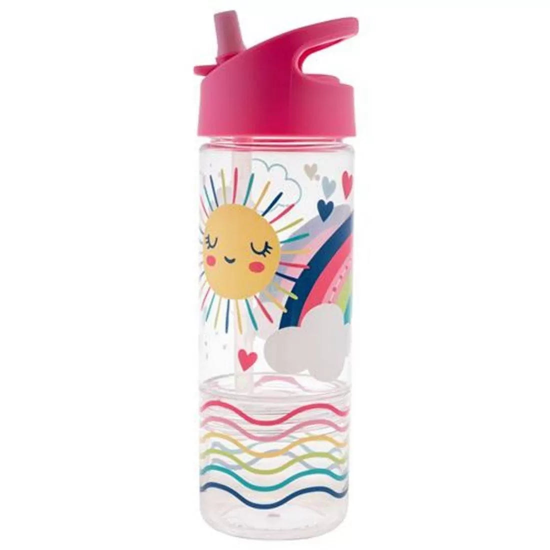 Stephen Joseph Sip And Snack Rainbow Water Bottle - BumbleToys - 5-7 Years, Cecil, Girls, Pre-Order, School Supplies, Water Bottle
