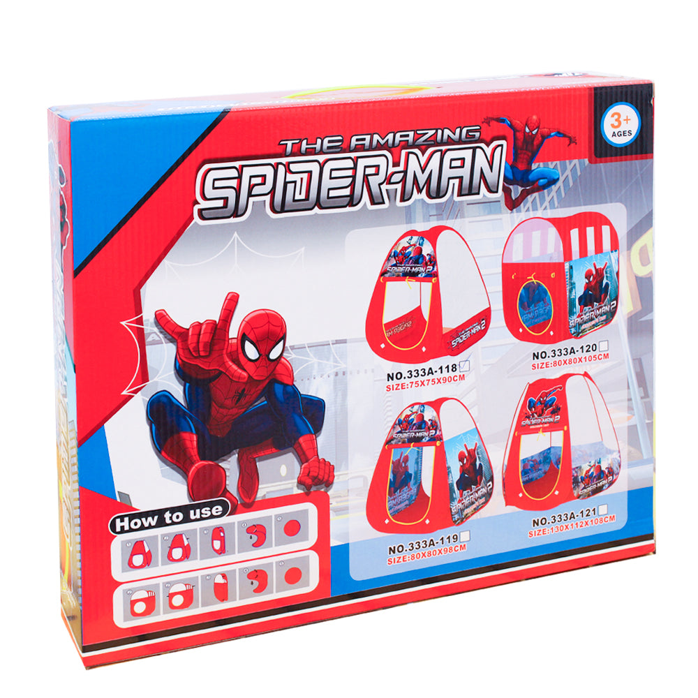 tent spiderman The Amazing Spider-man Play Tent Foldable Castle For Children Indoor A – BumbleToys
