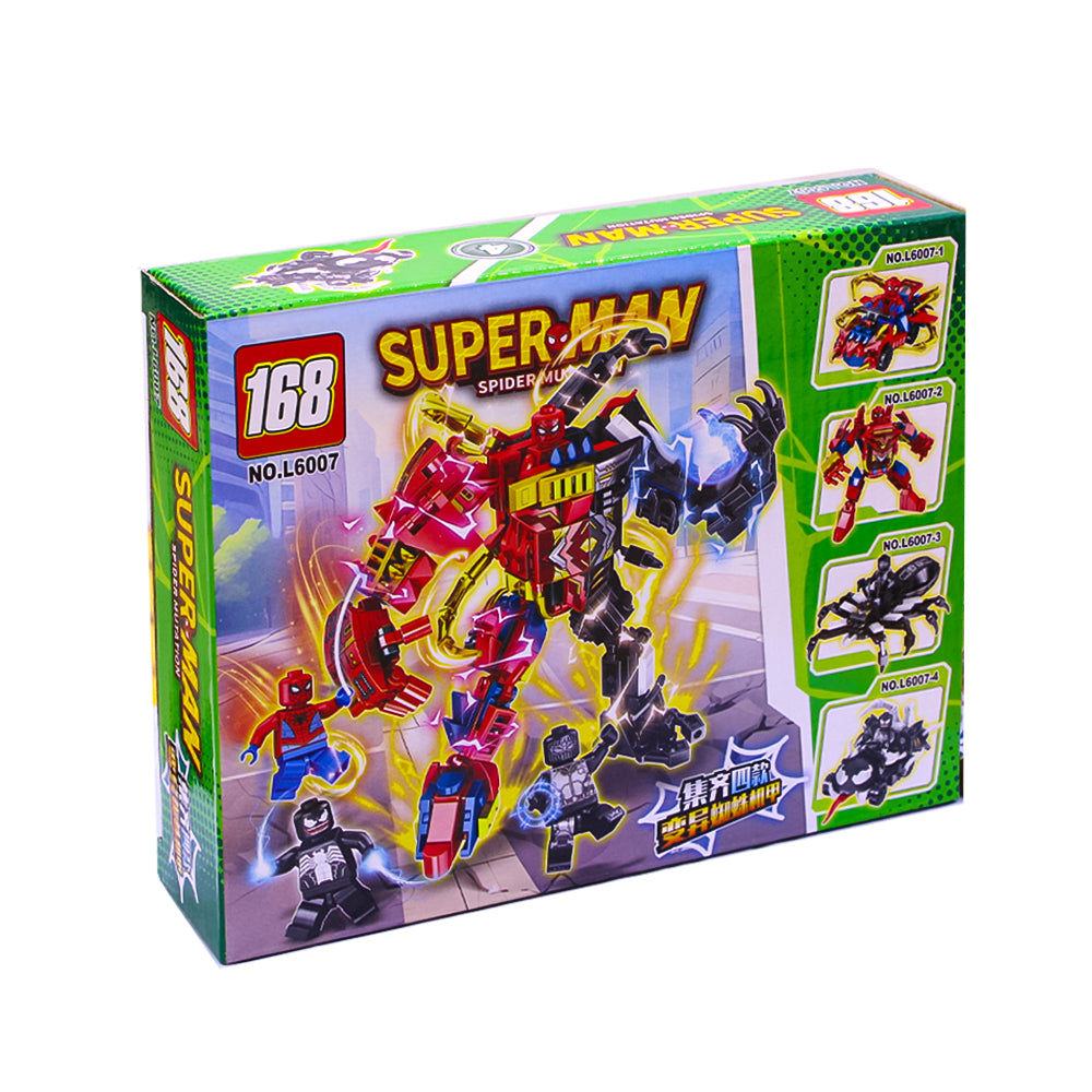 Super Man Spider Mutation L6007-4 Building Blocks 113 Pcs