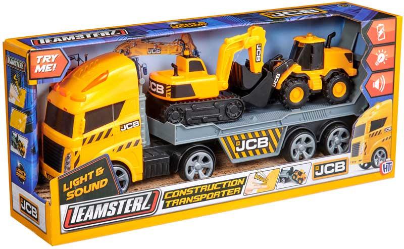 شاحنة نقل البناء TEAMSTERZ JCB مع الإضاءة والصوت