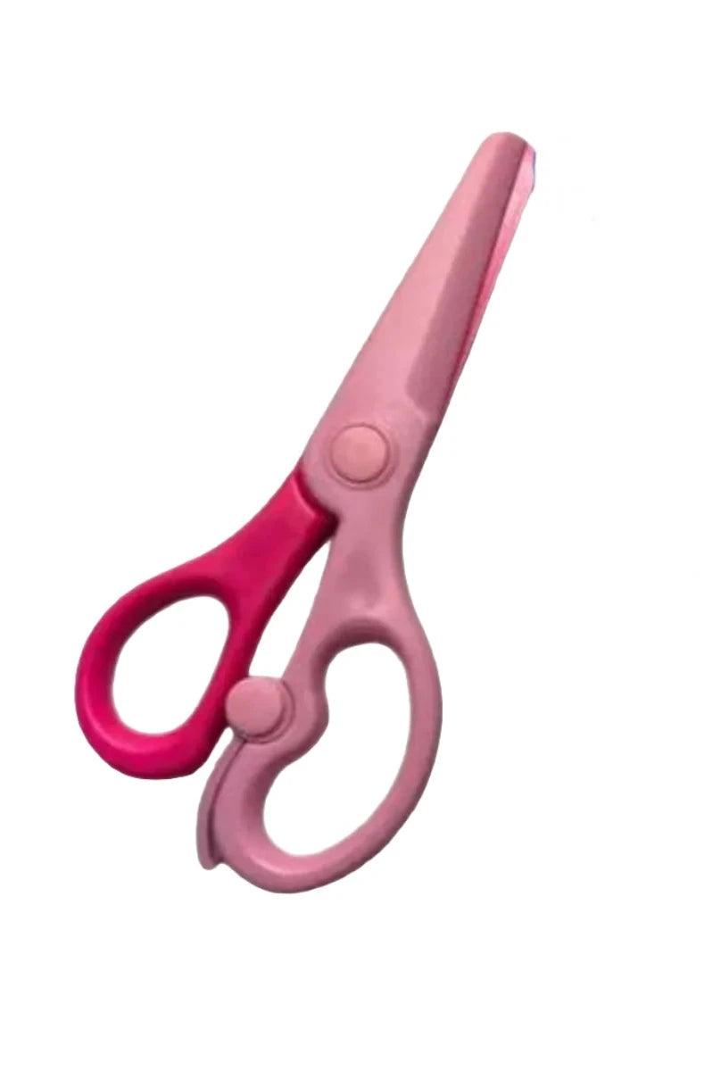 Yingqiang 301 High Quality Plastic Student Scissors with Support for Kids and Students - Blue