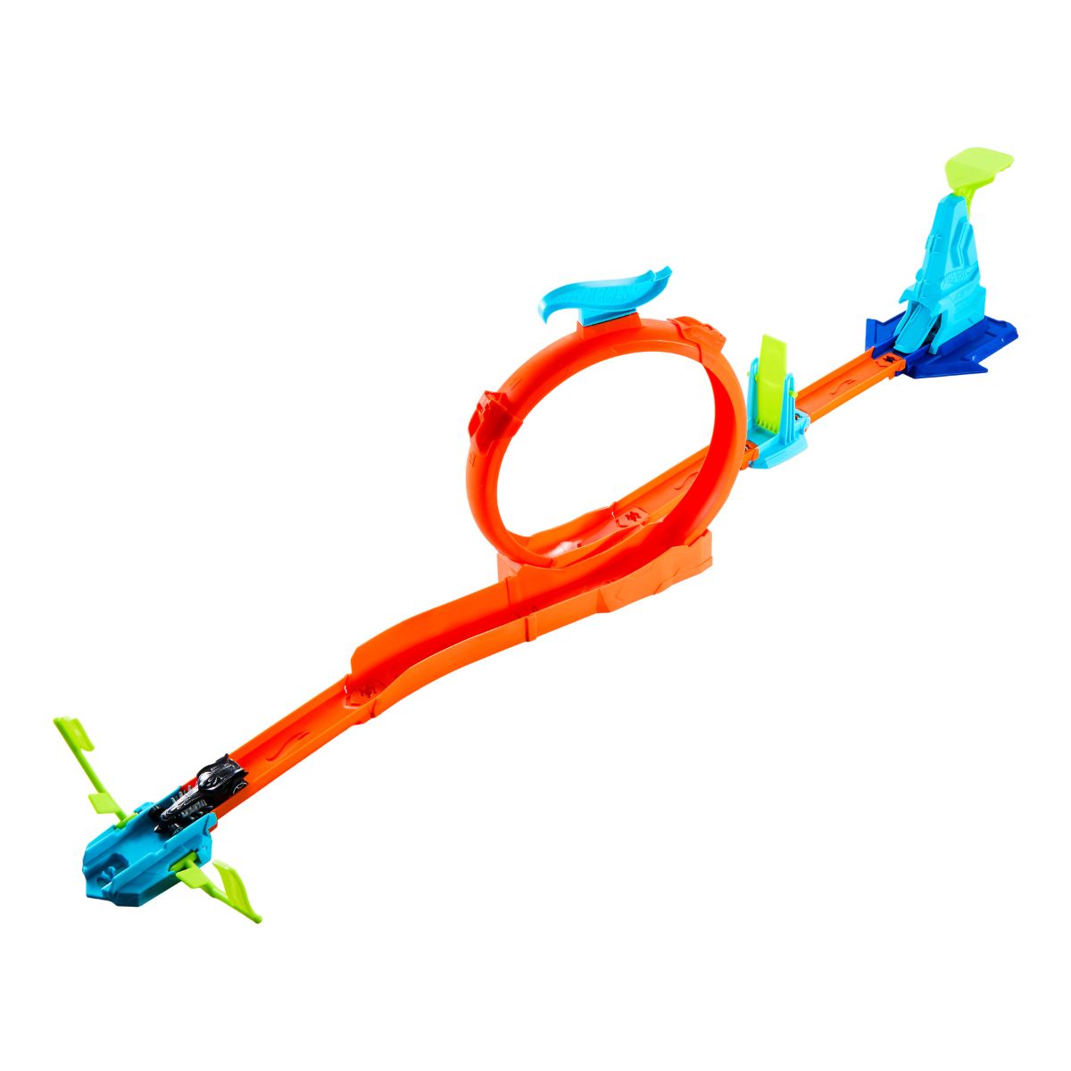 Mattel Hot Wheels Champion Stunt Tracks, Loops Flag Finish