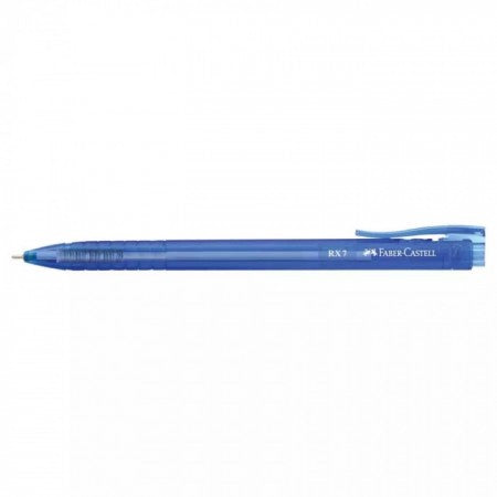 Faber-Castell RX-7 Ballpoint Pen (0.7mm, Set of 10 Pieces, Blue)