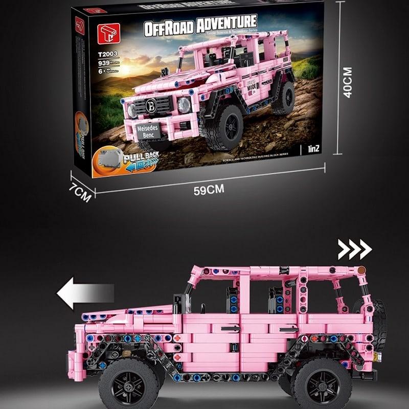 T2003 Mercedes-Benz Big G Pull Back Car Building Blocks T2003 939 Pieces