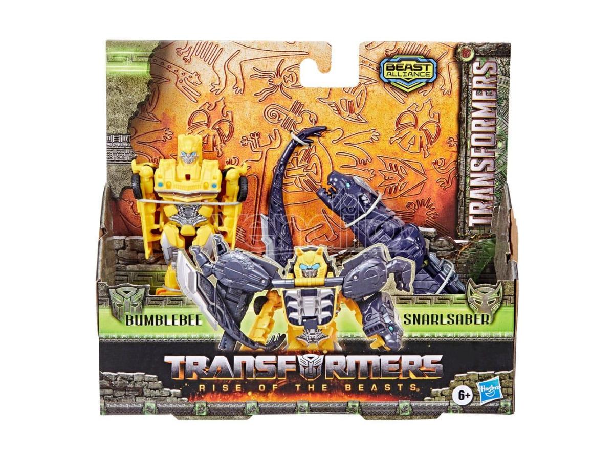Transformers Rise of the Beasts Beast Combiner Action Figures - Bumblebee & Snarlsaber