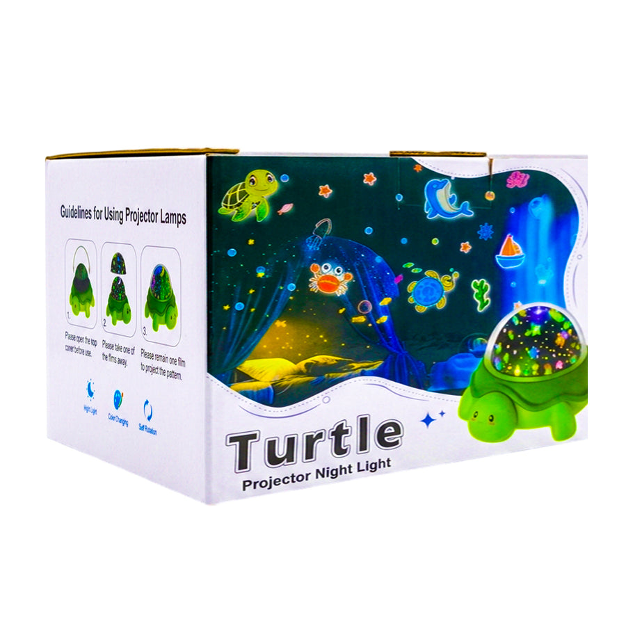 Night Light 360°Slient Rotating Ocean Star Projector Lights