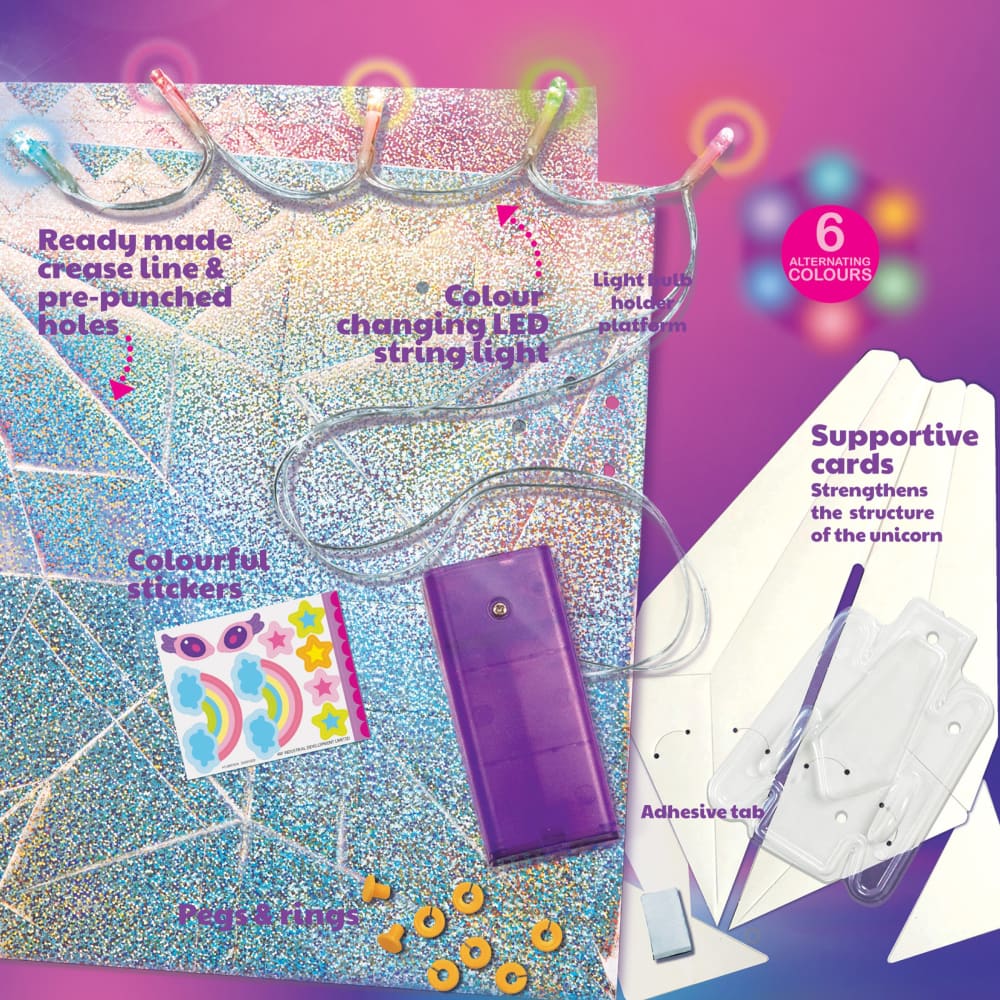 4M KidzMaker-Unicorn Origami Room Light