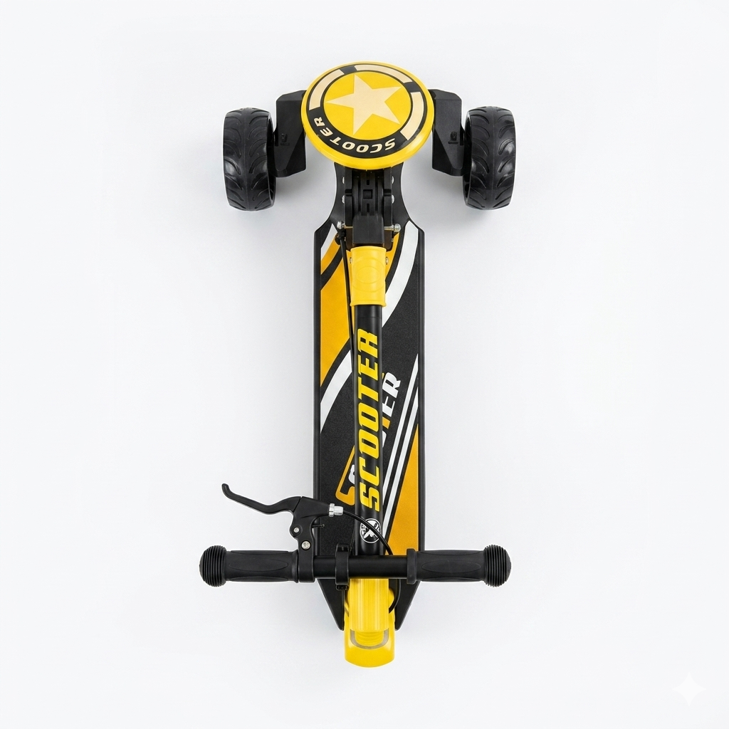 Kids 3-Wheel Scooter with LED Wheels & Adjustable Handlebar