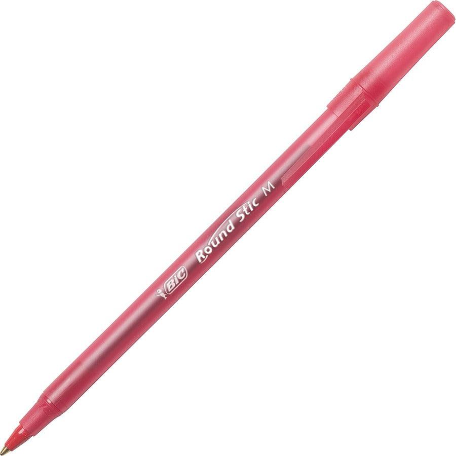 BIC Round Stic Xtra Life Ballpoint Pens Medium Point (1.0mm) - Red - BumbleToys - 6+ Years, Drawing & Painting, Pen, Red, School Supplies, Stationery & Stickers