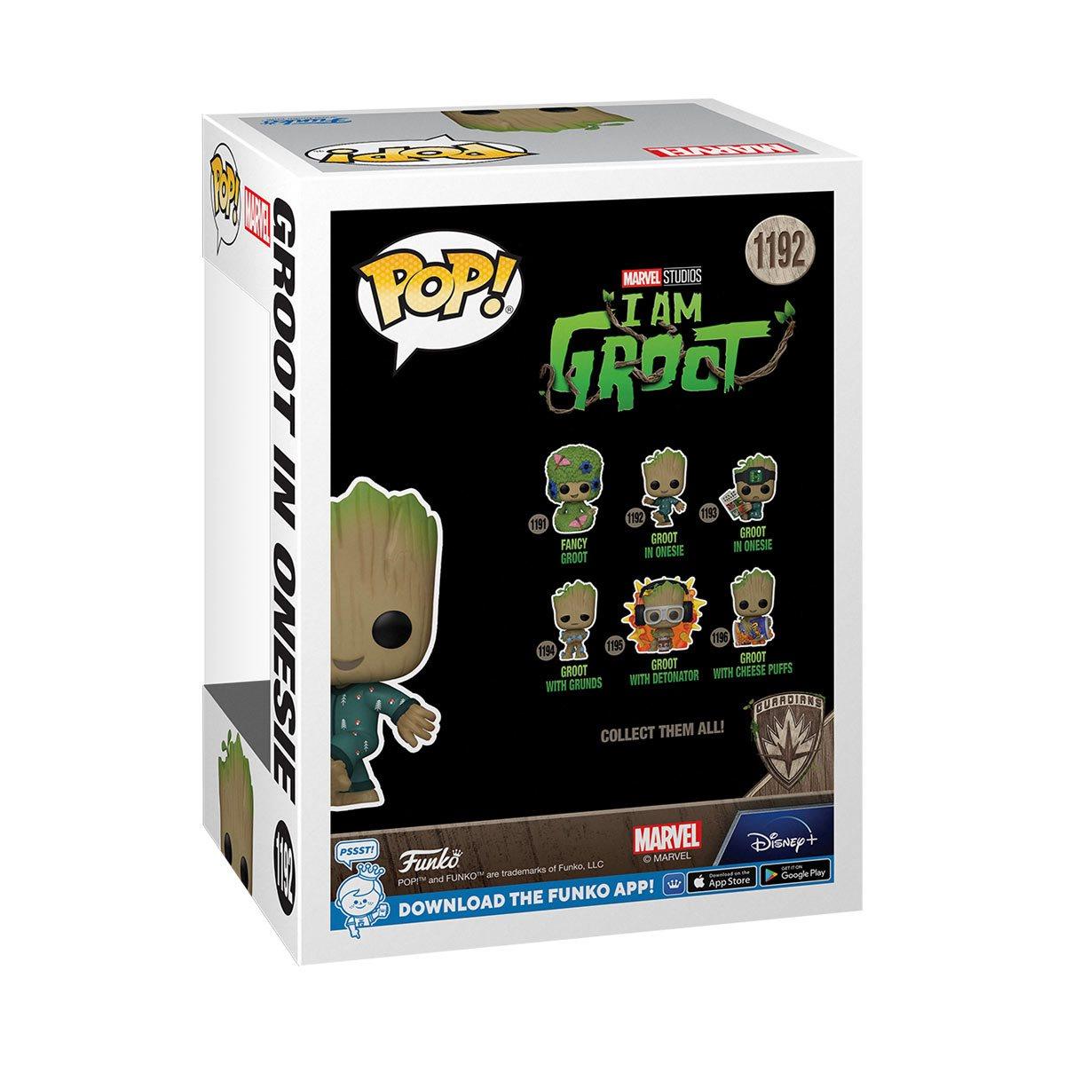 Funko Pop Marvel I Am Groot - Groot In Onesie - BumbleToys - 18+, Action Figures, Boys, Funko, GROOT, Guardians of the Galaxy, Marvel, Pre-Order