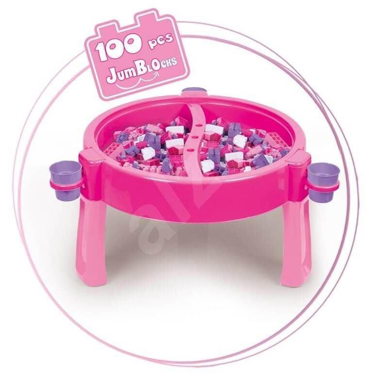 2 IN1 Activity Table With Building Blocks – 100 Pcs - BumbleToys - 2+ Years, 8-13 Years, Blocks, Cecil, Girls, LEGO