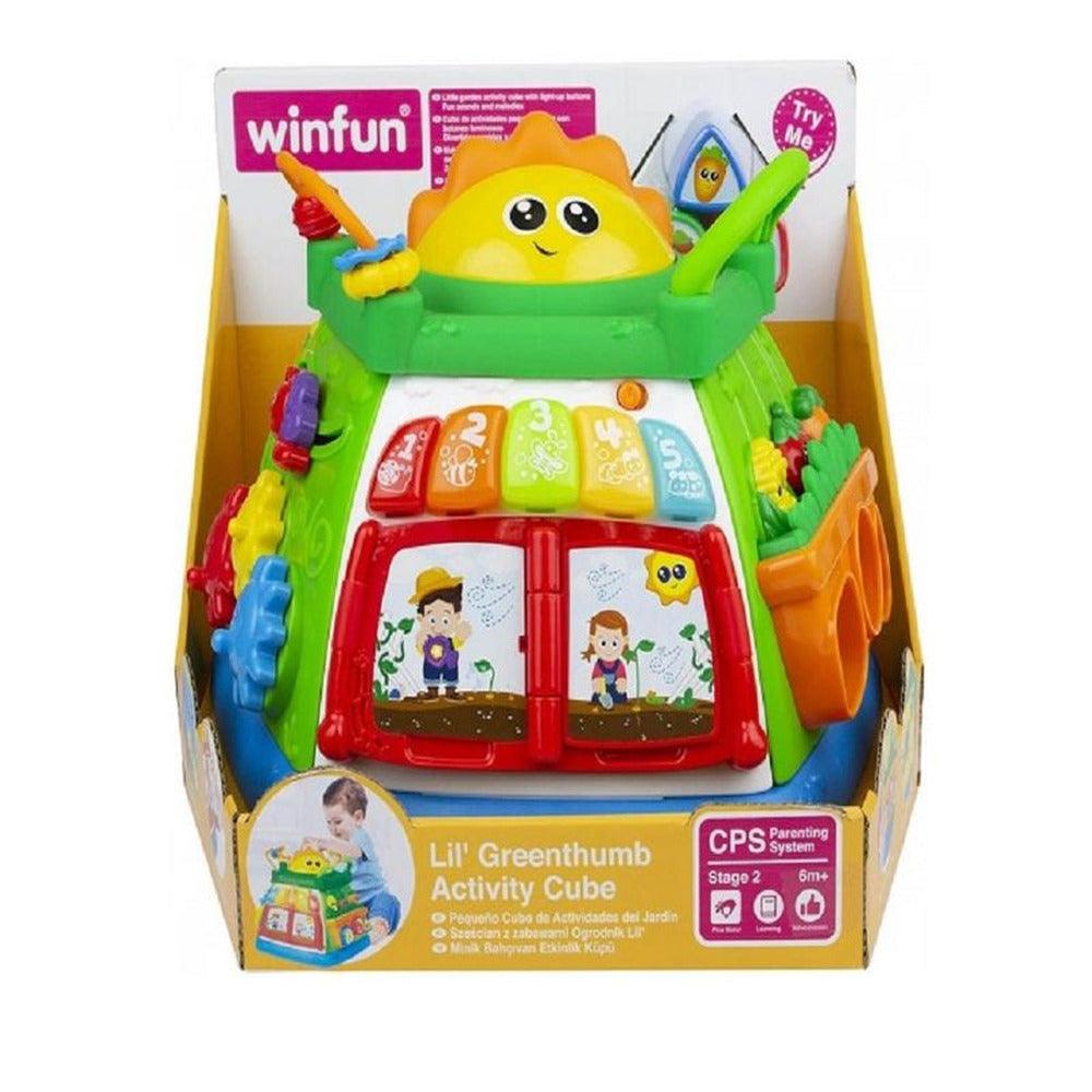 Winfun Music Lil’ Greenthumb Activity Cube - BumbleToys - 0-24 Months, Babies, Baby Saftey & Health, Boys, Cecil, Girls, Nursery Toys