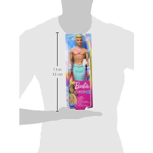 Barbie Dreamtopia Merman Doll, Approx. 12-Inch with Blue Rainbow Tail and Blonde Hair - BumbleToys - 5-7 Years, Barbie, Fashion Dolls & Accessories, Girls, Mermaid, Pre-Order