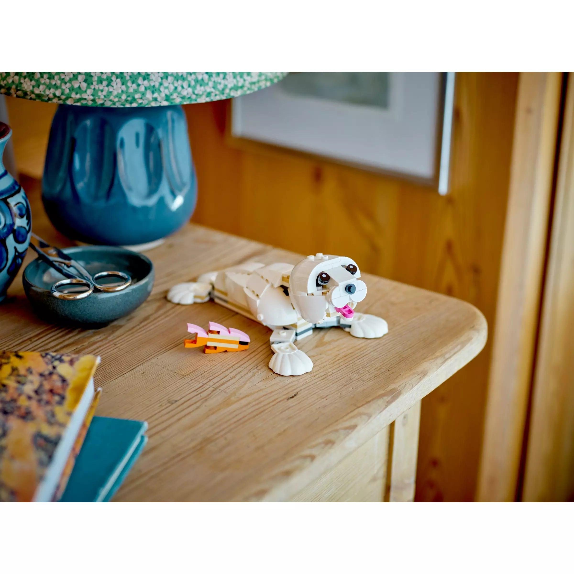 LEGO 31133 Creator 3in1 White Rabbit Animal Toy Building Set, Easter Bunny to Seal and Parrot Figures. - BumbleToys - 5-7 Years, Boys, Creator, Creator 3In1, LEGO, OXE, Pre-Order, White Rabbit