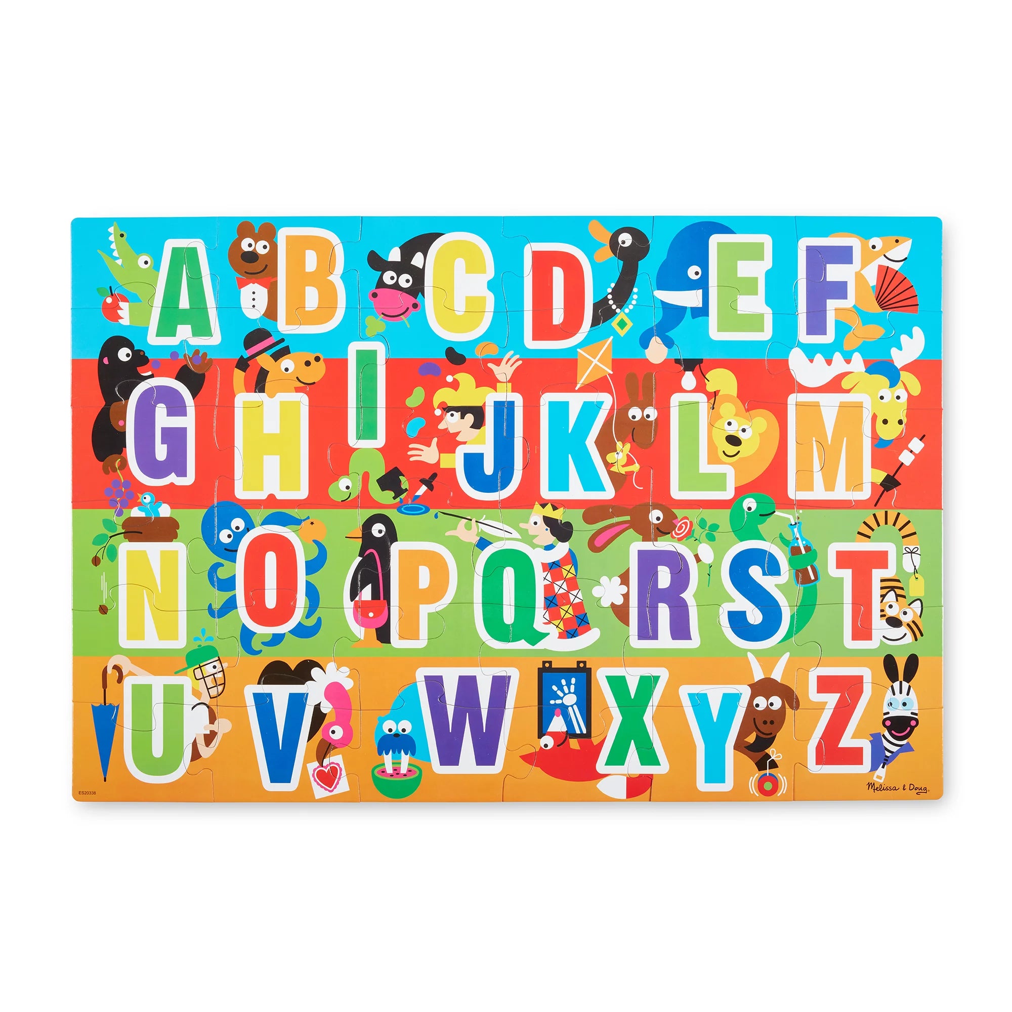Melissa & Doug Alphabet Giant Cardboard Floor Puzzle (36 Pieces) - BumbleToys - 3D, 5-7 Years, Boys, Cecil, Girls, Puzzle & Board & Card Games, Puzzles & Jigsaws