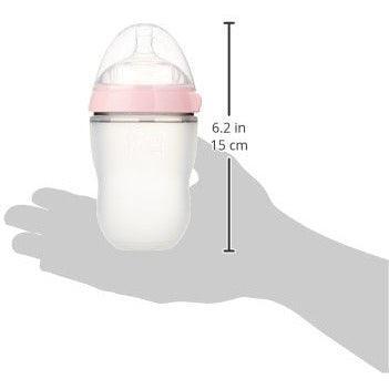Comotomo Baby Bottle, Pink, 8 Ounce (2 Count) - BumbleToys - 0-24 Months, Babies, Baby Saftey & Health, Boys, Comotomo, Feeding Bottle, Girls, Pre-Order, Water Bottle