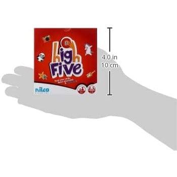 Nilco High Five Original Travel RED - BumbleToys - 5-7 Years, Card & Board Games, Nilco, Pre-Order, Puzzle & Board & Card Games, Unisex