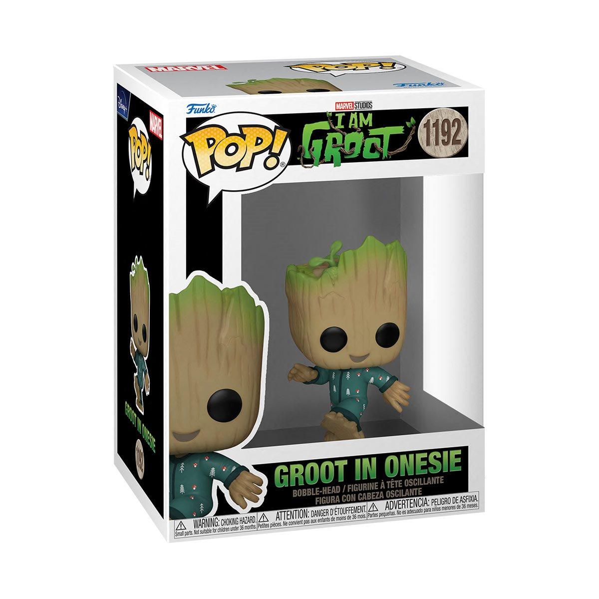 Funko Pop Marvel I Am Groot - Groot In Onesie - BumbleToys - 18+, Action Figures, Boys, Funko, GROOT, Guardians of the Galaxy, Marvel, Pre-Order