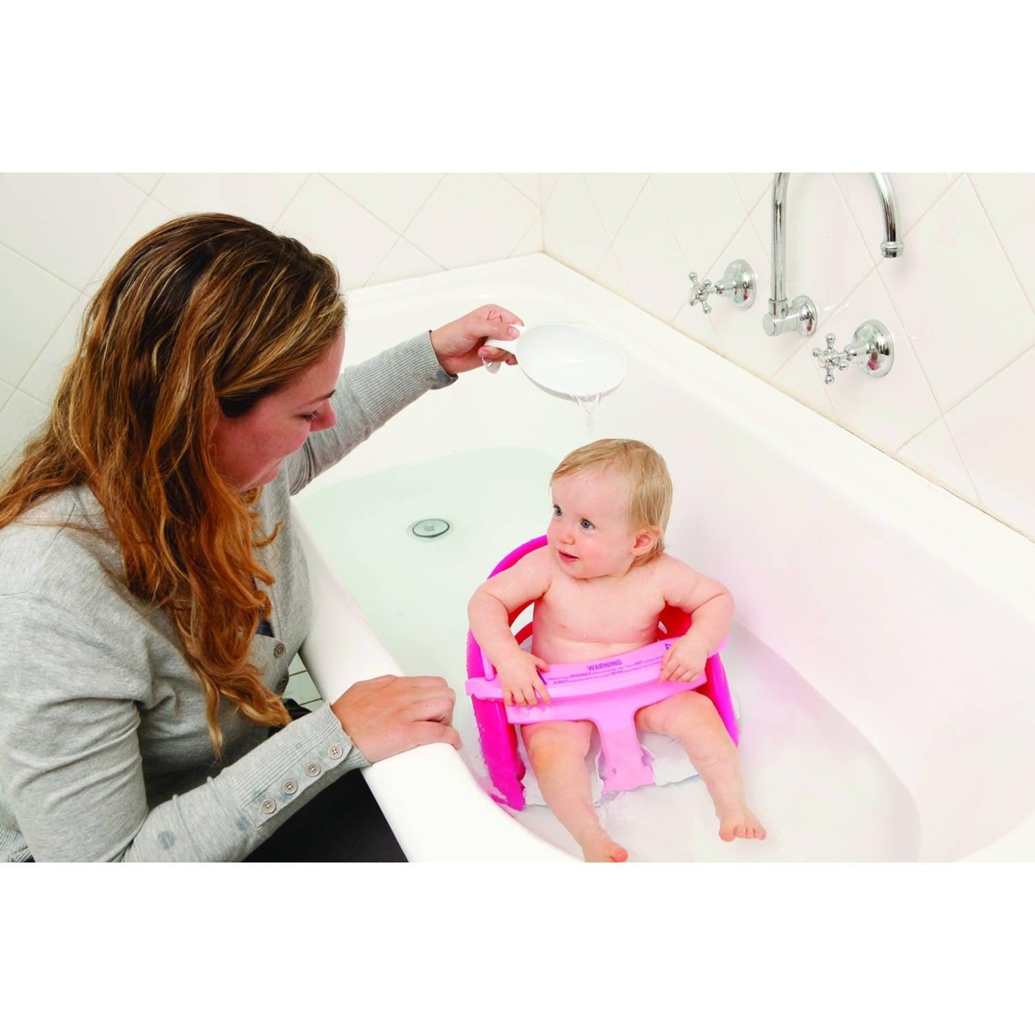 Dreambaby Bath seat with Handy Scoop - Pink - BumbleToys - 0-24 Months, 2-4 Years, Babies, Baby Saftey & Health, Cecil, Girls, Nursery Toys, Potties, Potty, Pre-Order