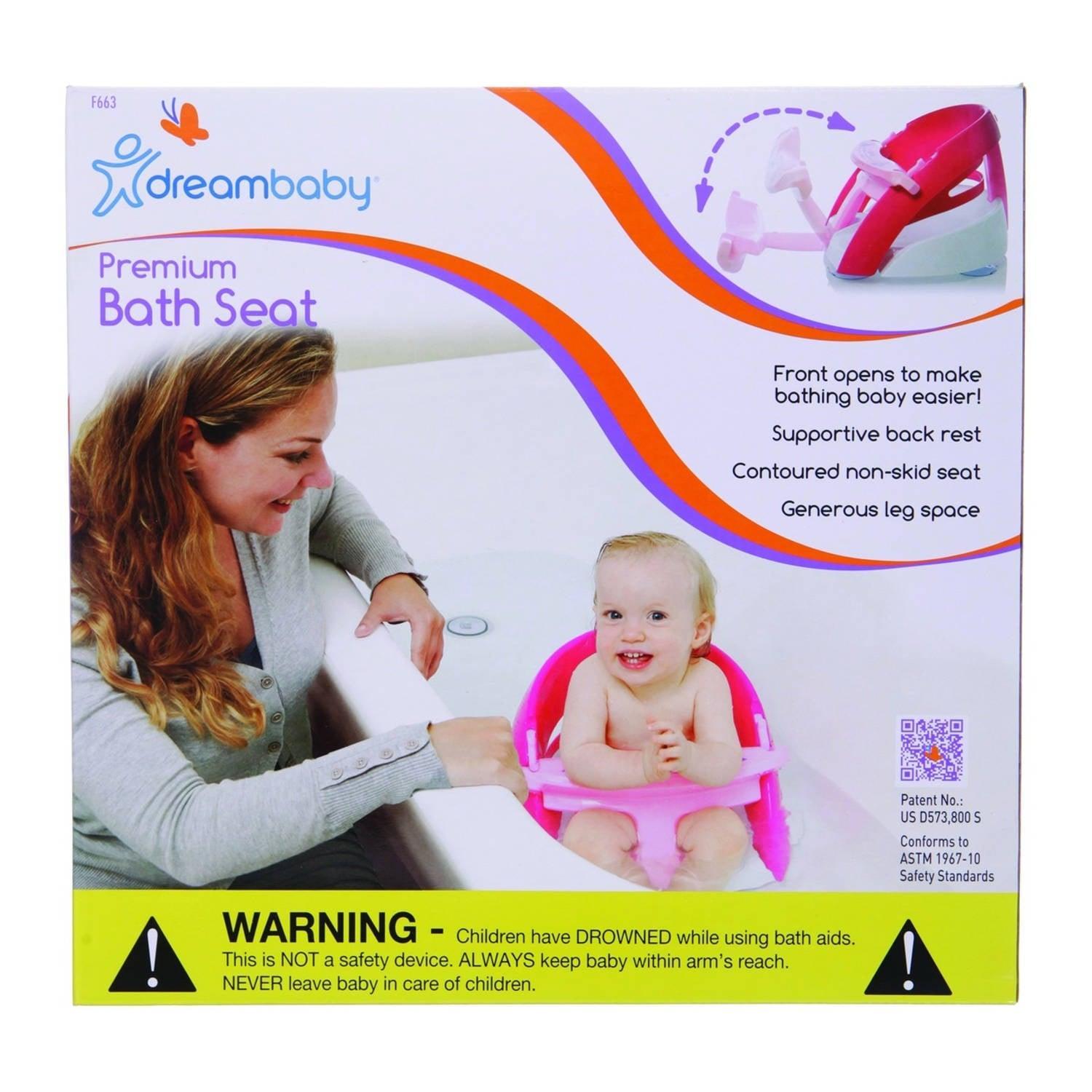 Dreambaby Bath seat with Handy Scoop - Pink - BumbleToys - 0-24 Months, 2-4 Years, Babies, Baby Saftey & Health, Cecil, Girls, Nursery Toys, Potties, Potty, Pre-Order