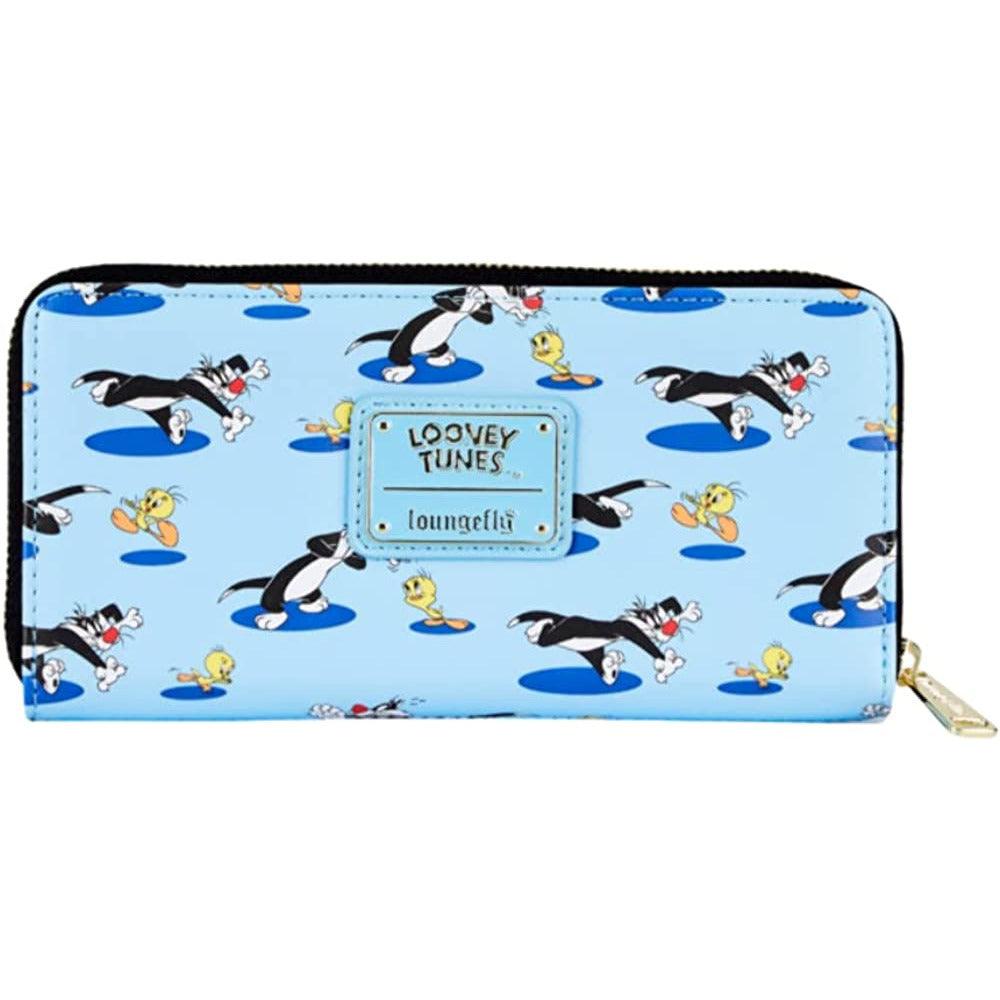 Loungefly Looney Tunes Tweety and Sylvester Zip Wallet - BumbleToys - 14 Years & Up, 5-7 Years, 8-13 Years, Characters, Disney, Girls, Loungefly, Pre-Order, Wallet