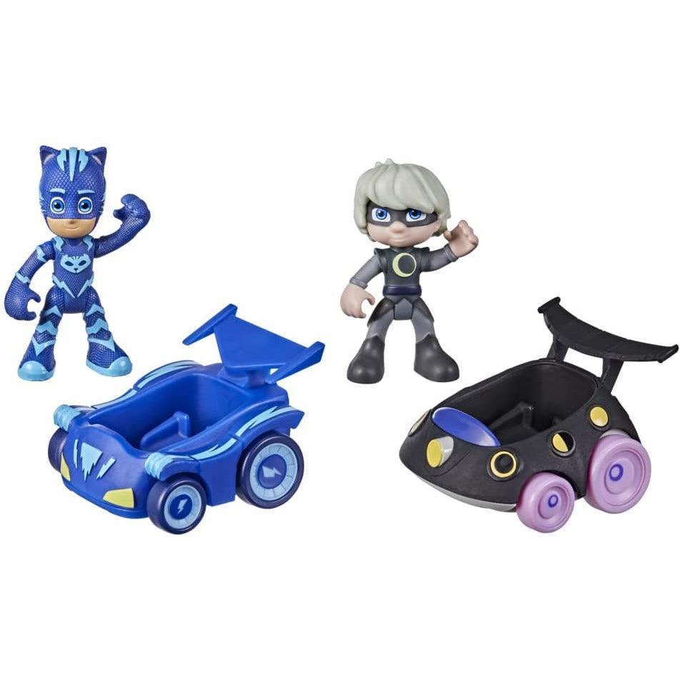 PJ Masks Catboy vs Luna Girl Battle Racers Preschool Toy, Vehicle and Action Figure Set for Kids Ages 3 and Up - BumbleToys - 5-7 Years, Action Battling, Boys, Catboy, Funday, Pj Masks