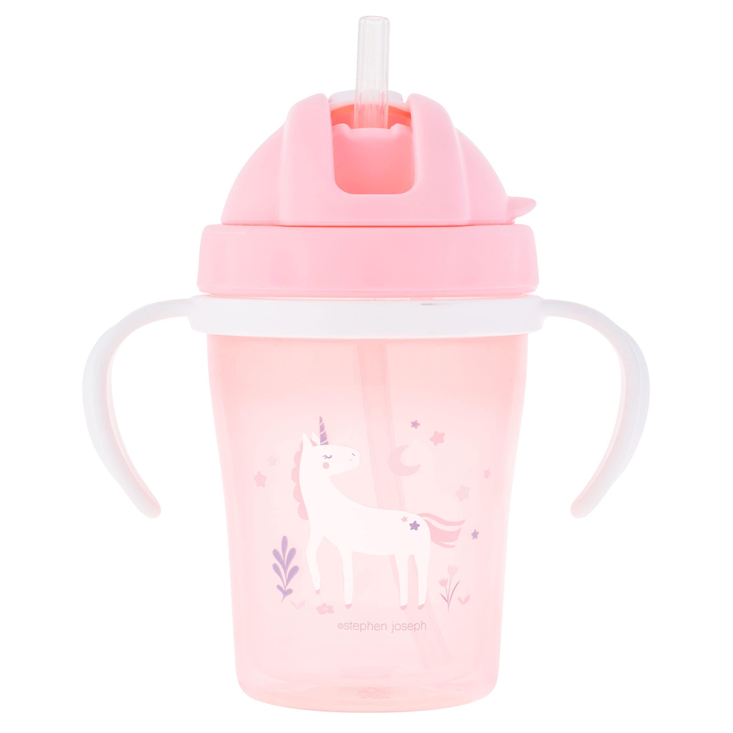 Stephen Joseph STRAW CUPS – Unicorn - BumbleToys - 2-4 Years, 5-7 Years, Cecil, Pre-Order, School Supplies, Unisex, Water Bottle