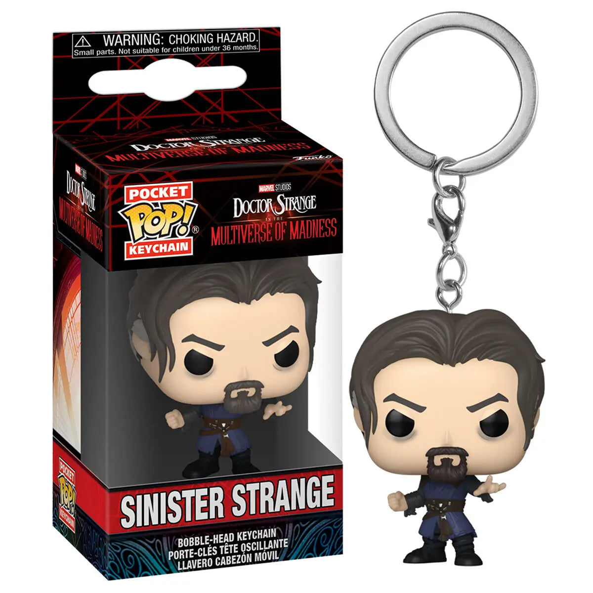 Funko Pop! Keychain Doctor Strange In The Multiverse of Madness - Sinister Strange - BumbleToys - 18+, 4+ Years, 5-7 Years, Action Figures, Boys, Funko, Key Chain, Pre-Order