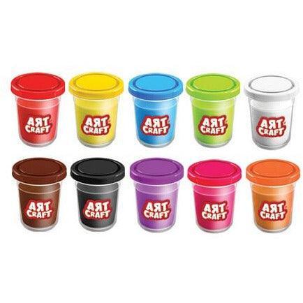 Art Craft 140 GR Single Dough Pot-Red - BumbleToys - 5-7 Years, Arabic Triangle Trading, Make & Create, Play-doh, Red, Unisex