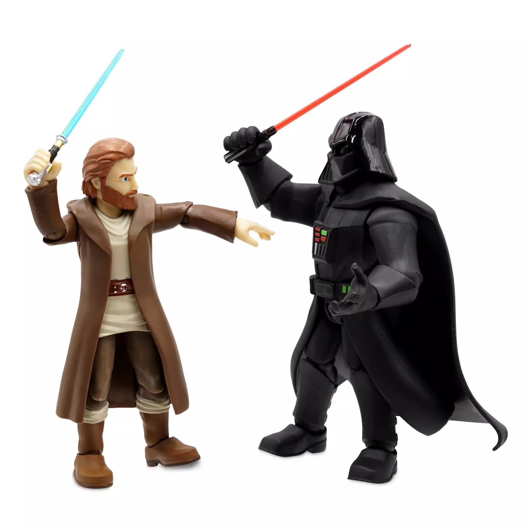 Disney Darth Vader and Obi-Wan Kenobi Action Figure Set – Star Wars Toybox - BumbleToys - 2-4 Years, 5-7 Years, 6+ Years, Disney, OXE, star wars