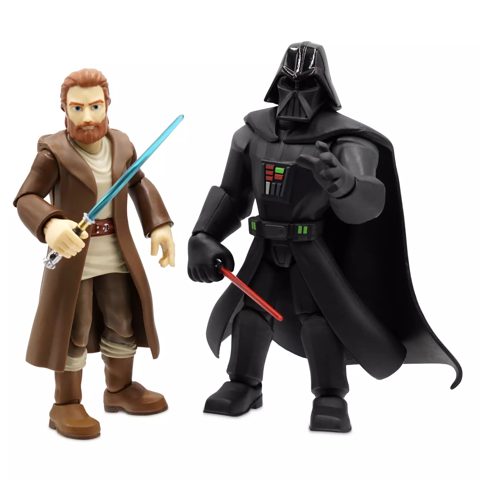Disney Darth Vader and Obi-Wan Kenobi Action Figure Set – Star Wars Toybox - BumbleToys - 2-4 Years, 5-7 Years, 6+ Years, Disney, OXE, star wars