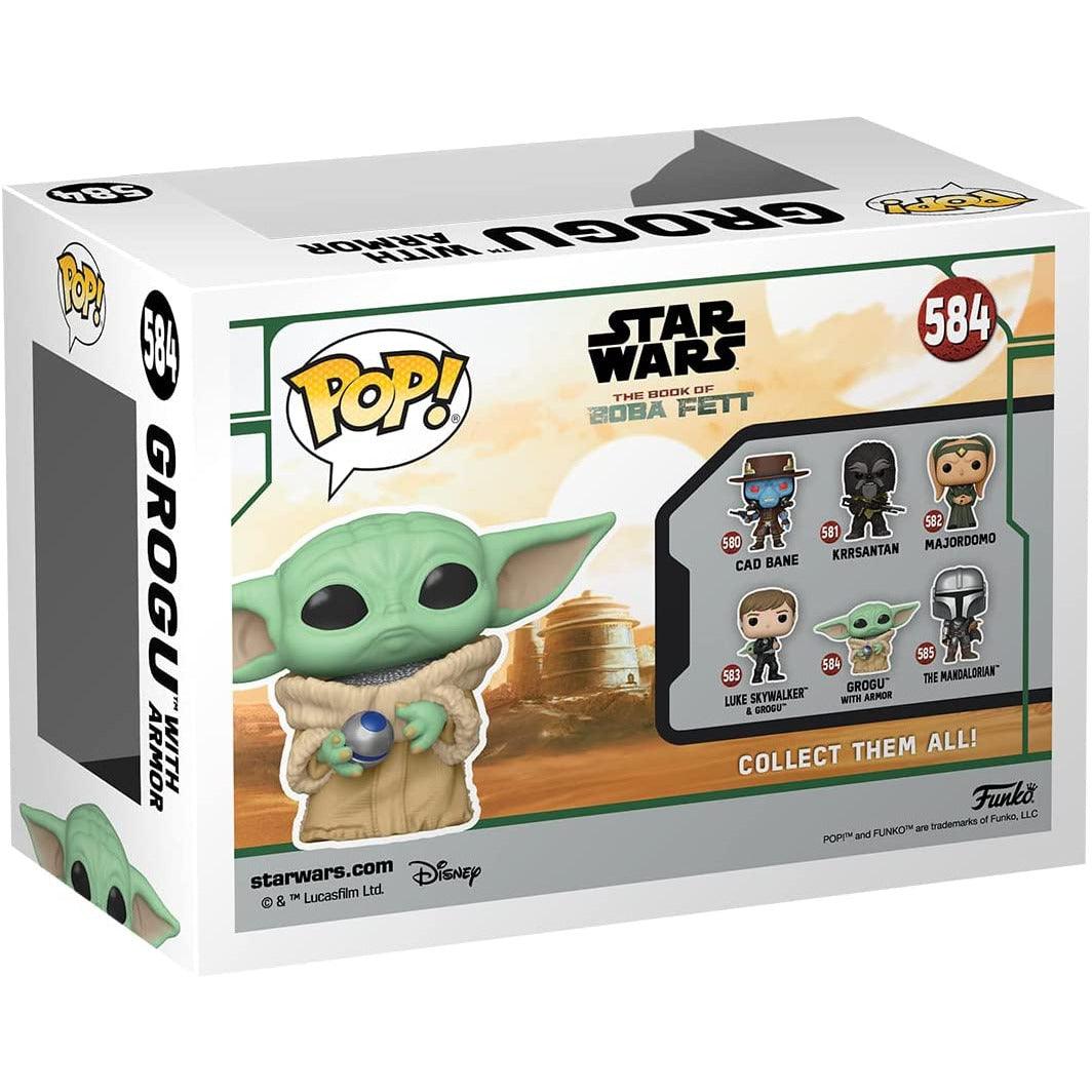 Funko Pop! Star Wars: The Book of Boba Fett - Grogu with Armor - BumbleToys - 18+, Action Figures, Boys, Funko, star wars
