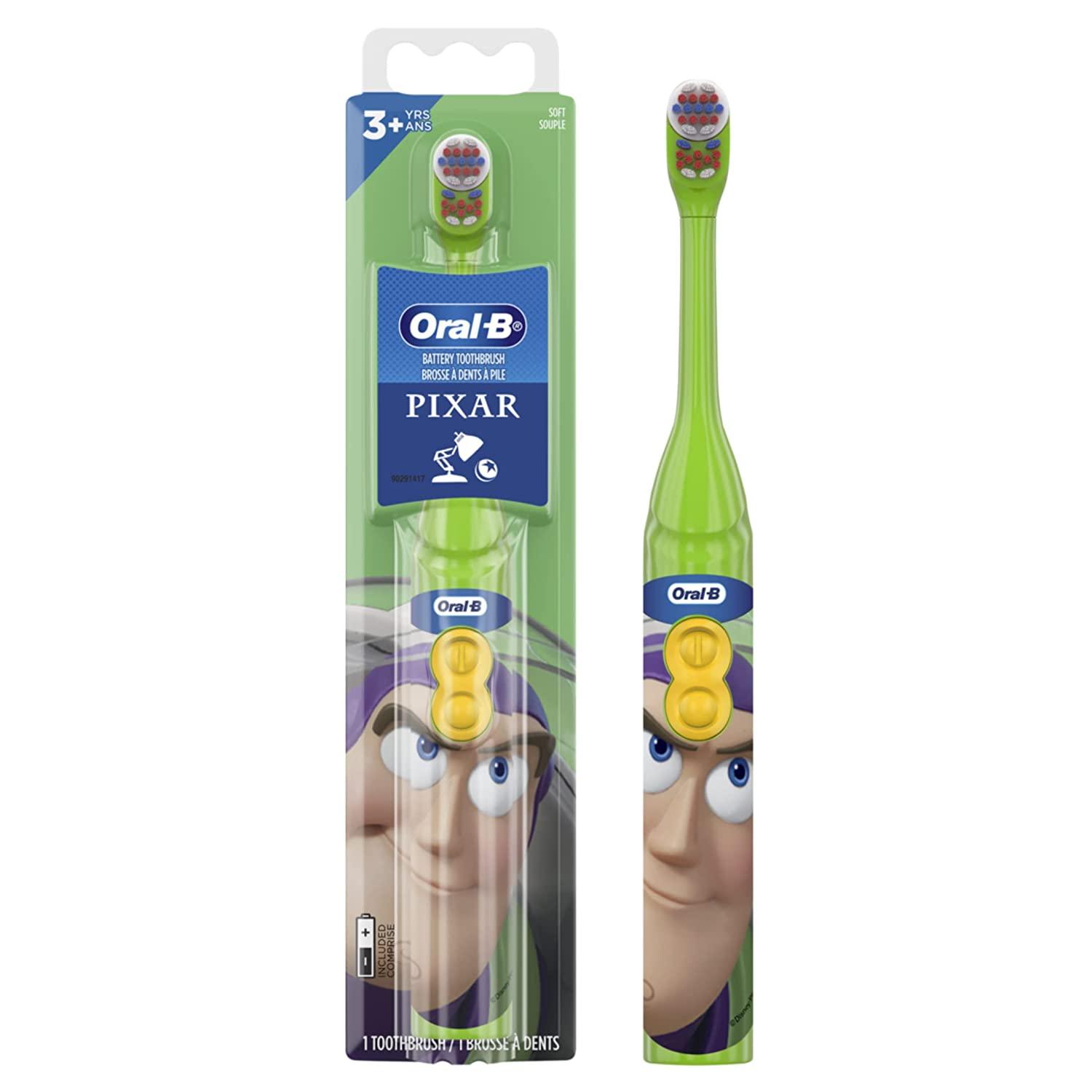 Oral-B Kid's Battery Toothbrush featuring Disney Pixar Toy Story, Soft Bristles