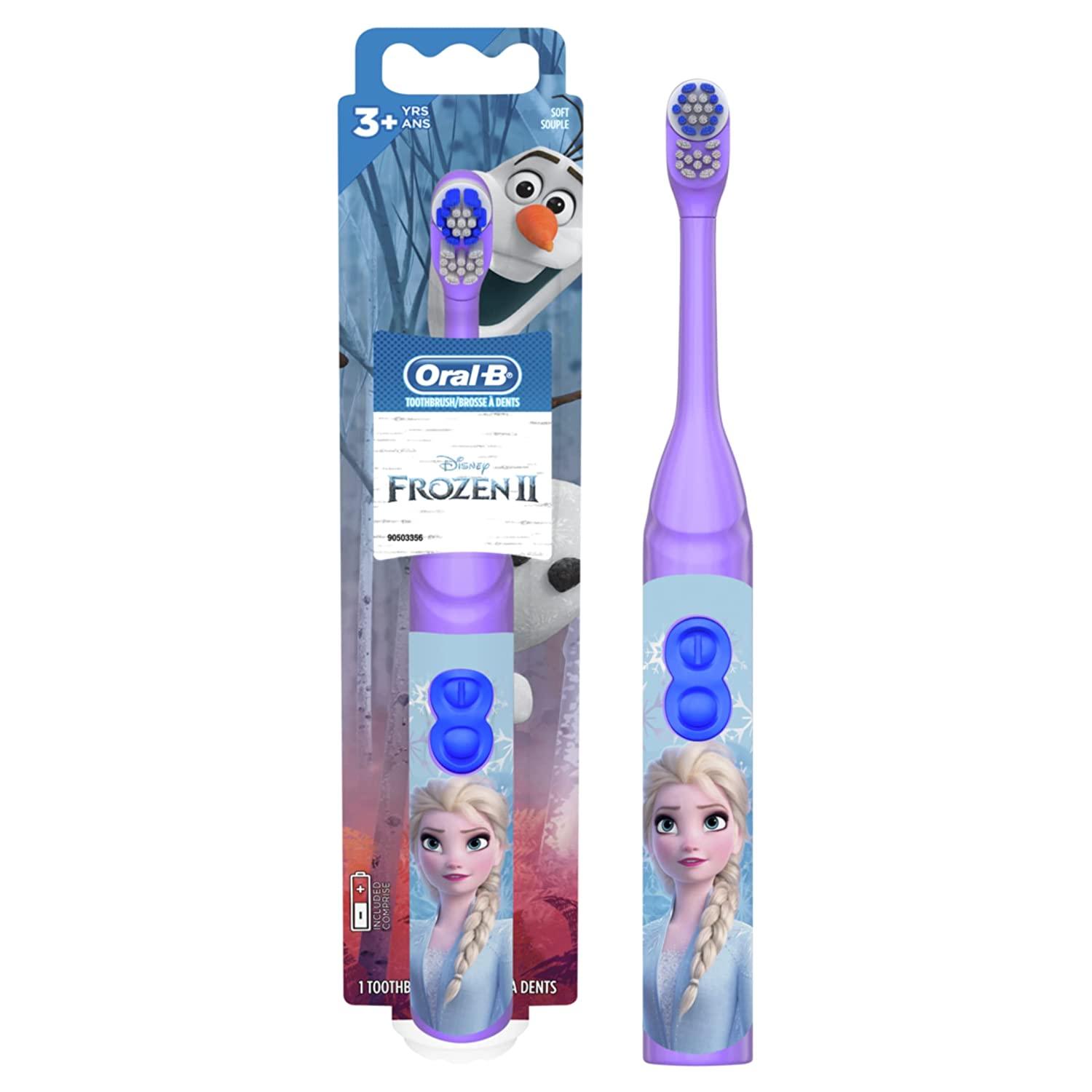 Oral-B Pro Health Disney Frozen Battery Power Electric Toothbrush for Kids - BumbleToys - 5-7 Years, Baby Saftey & Health, Frozen, Pre-Order, Toothbrush