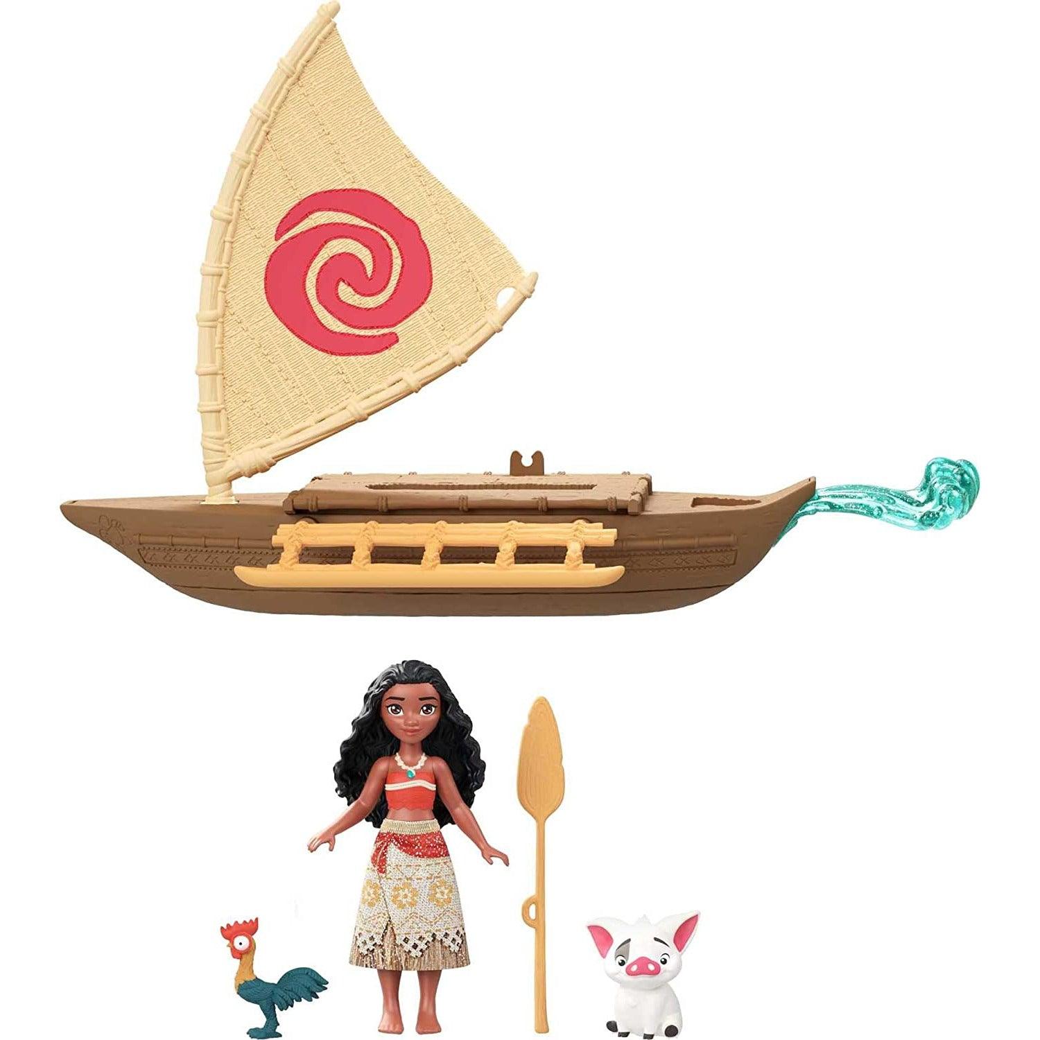 Disney Princess Toys, Moana Small Doll and Floating Boat with 2 Friend Figures - BumbleToys - 5-7 Years, Disney Princess, Fashion Dolls & Accessories, Girls, Moana, Pre-Order