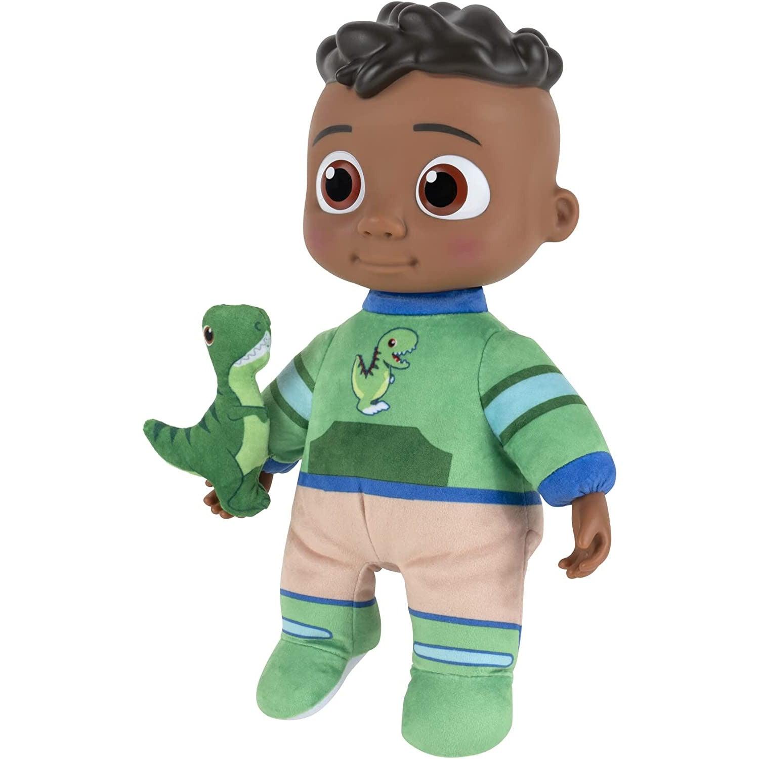 CoComelon My Friend Cody with Dinosaur Plush - Plays ‘Cody’s Special Dinosaur Day’ Song Clips - BumbleToys - 0-24 Months, Action Figures, Boys, Cocomelon, Musical Instruments, OXE, plush, Pre-Order