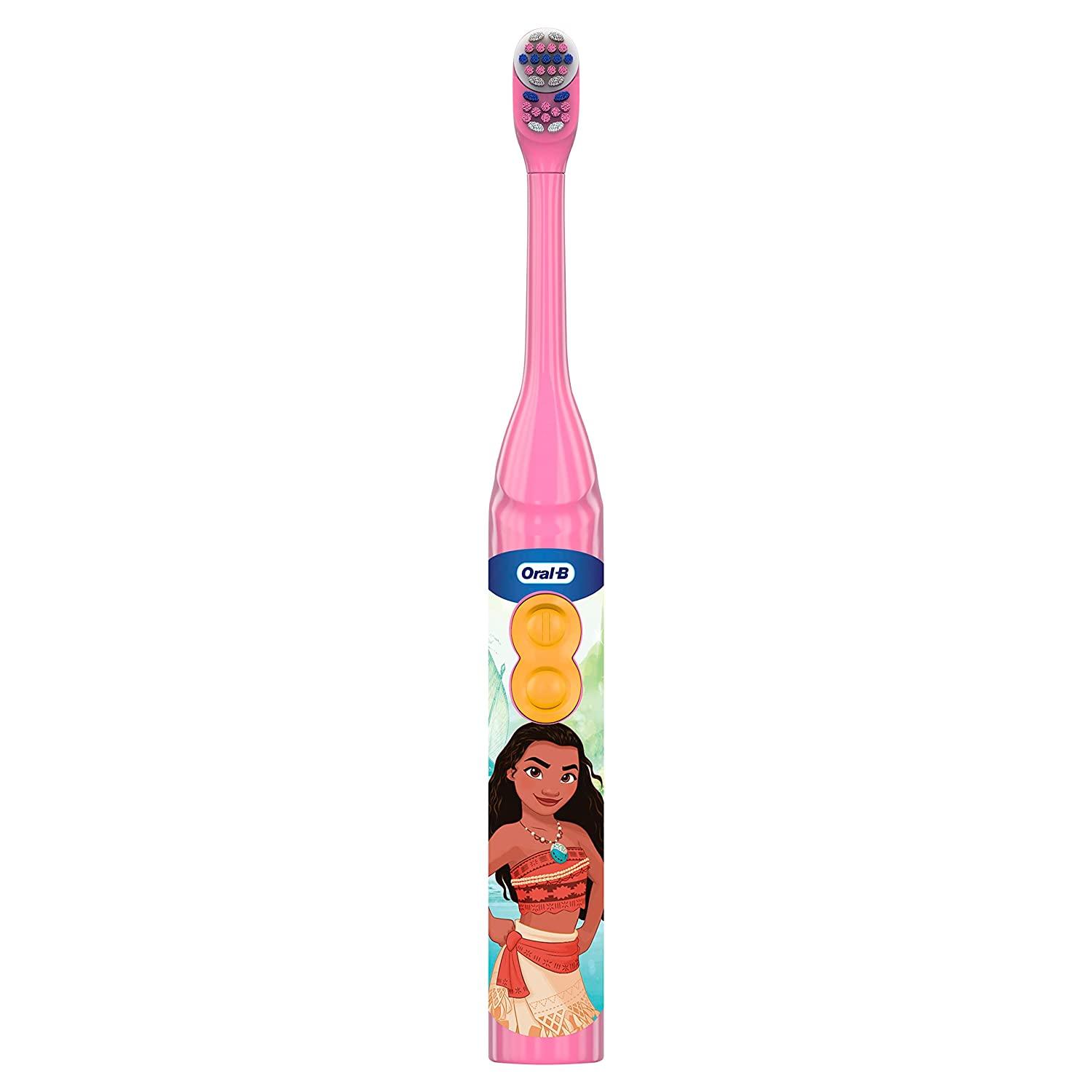 فرشاة أسنان أورال-بي التي تعمل بالبطارية للأطفال تتميز بشعيرات ناعمة من ديزني