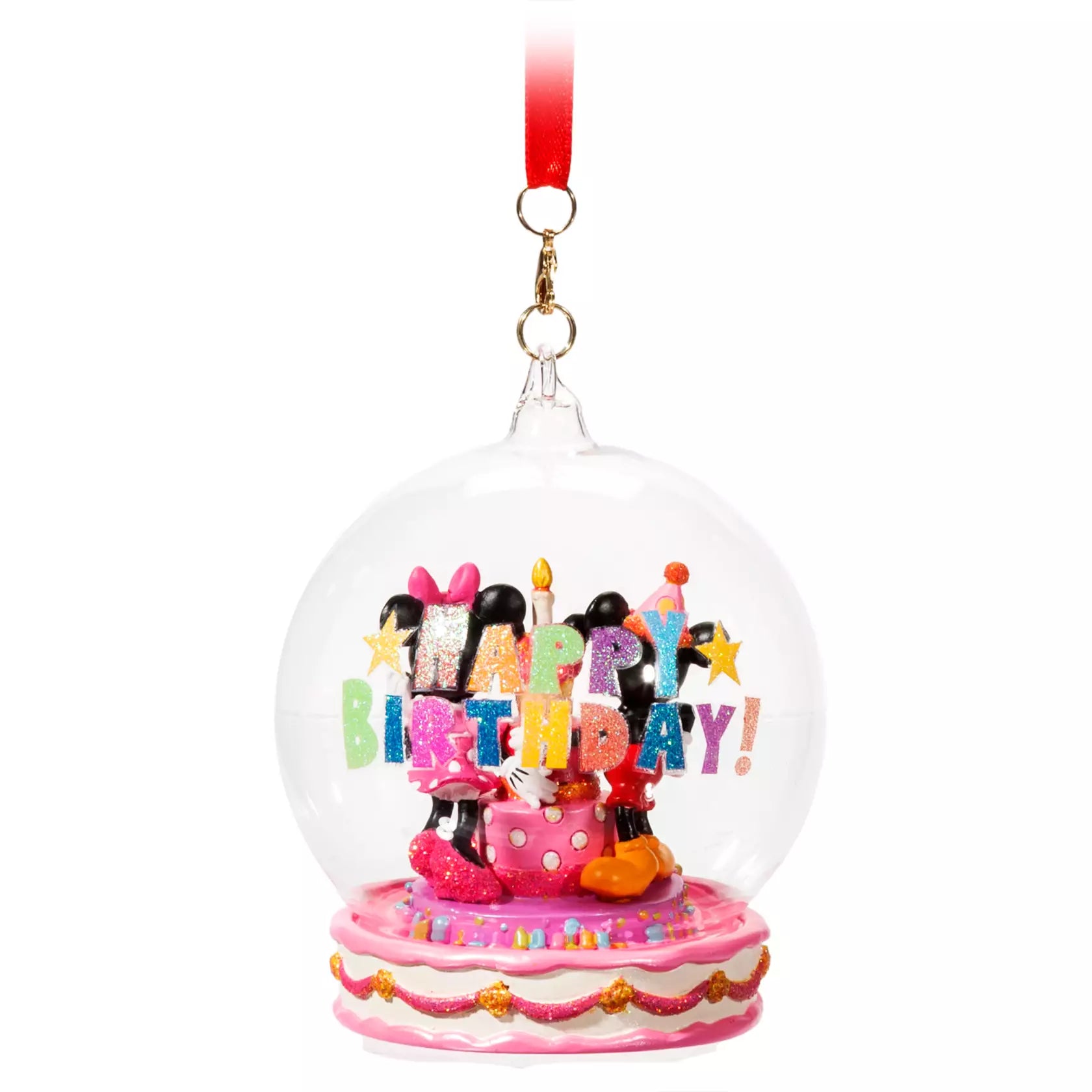 Disney Mickey and Minnie Mouse Happy Birthday Ornament - BumbleToys - 5-7 Years, 8-13 Years, Girls, Mickey & Minnie, Miniature Dolls & Accessories, OXE