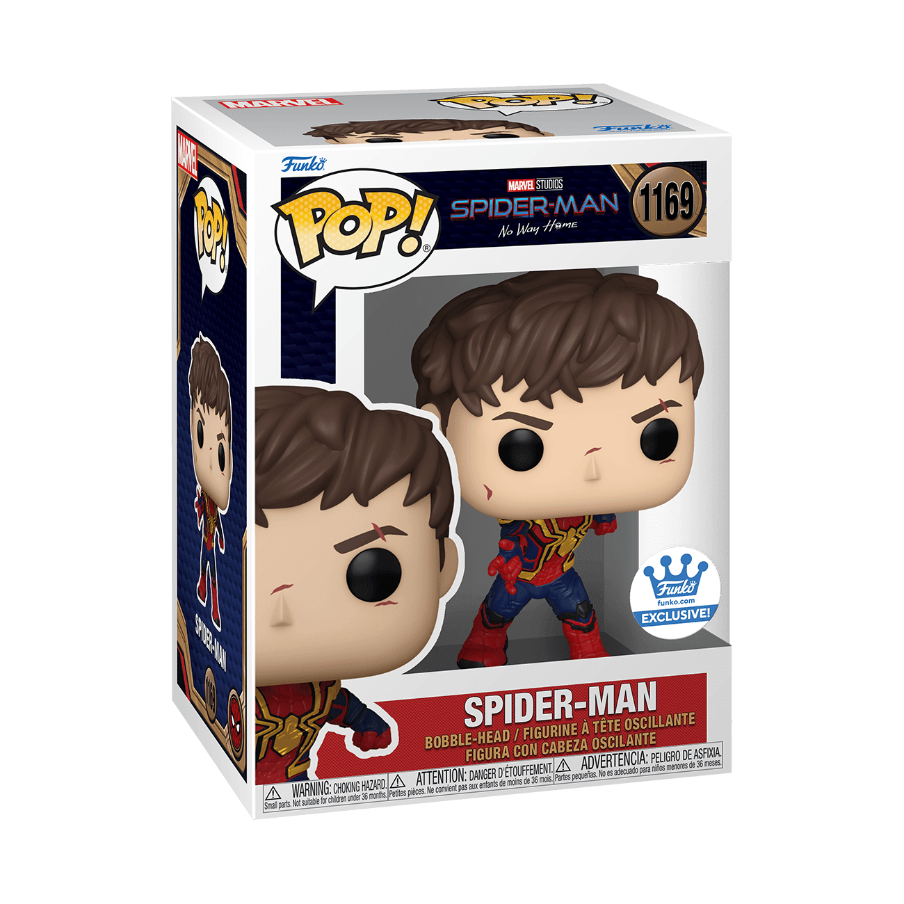 Funko Pop Marvel Spider-Man No Way Home - Unmasked Spider-Man - BumbleToys - 18+, Action Figures, Avengers, Boys, Characters, Funko, Pre-Order, Spider man, Spiderman