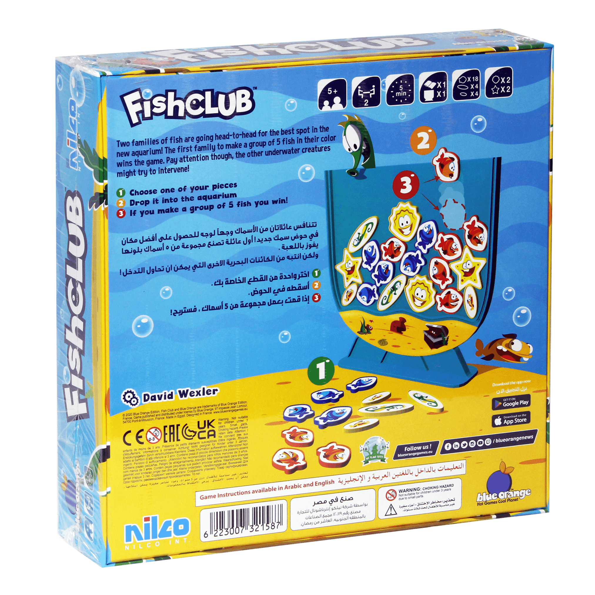 Nilco Fish Club Board Game - BumbleToys - 8-13 Years, Card & Board Games, Nilco, Puzzle & Board & Card Games, Unisex